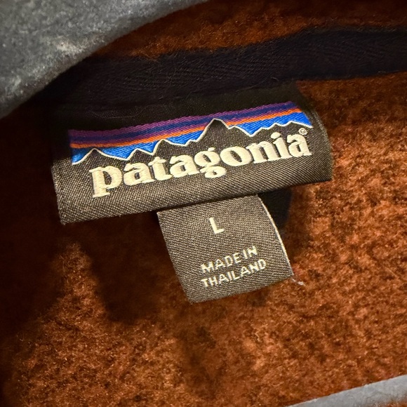 Patagonia Woolyester Fleece - Rust/Brown - Large - Picture 4 of 7